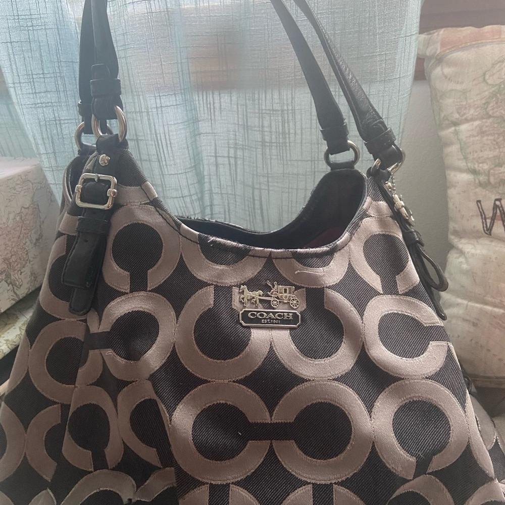 Coach Signature Over the Shoulder Bag